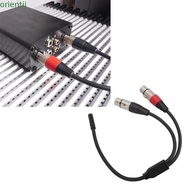 ORIENMY Y Splitter Cord Wire, 30cm / 11.81in Professional 1/8 Female To Dual XLR Female Cable, Flexi