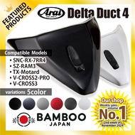 Arai Helmet Parts Delta Duct-4（Metashine Black/Alumina Gray/Alumina Silver/Sport Red/Pearl Black/Whi