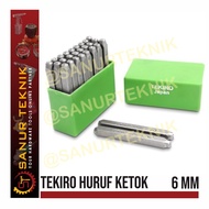 Tekiro Letter Punch / Knock Letter / Punch Letter 6mm 6 mm