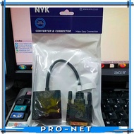 NYK Converter Cable DVI 24 + 1 male to VGA Female Port