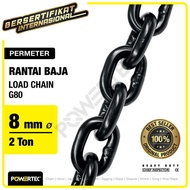 Load Chain Transport Equipment Powertec G80 - 8Mm Steel Chain/ - Meter