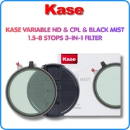 Camera Filter Kase Variable ND & CPL & Black Mist 1.5-8 stops 3-in-1 Filter 43 - 82mm - Genuine Prod