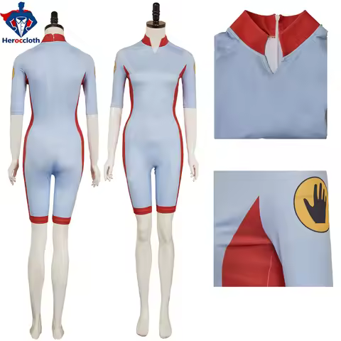 Adult Women 11 Eleven Blue Swimsuit Movie Things Roleplay Jumpsuit Female Halloween Disguise Party C