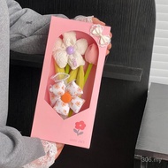 Super Cute Fabric Flower Gift Box Finished Product Bouquet Girl Heart Goddess Festival Surprise Hold