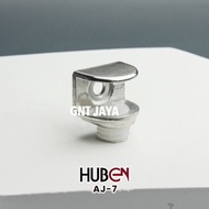 HUBEN AJ-7 Glass Clamp Shelf, akp support, rubber partition clamp, screw cap, gnt jaya brand, wood A
