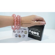 Premium cherry quartz stone bracelet, imported pink cherry quartz stone