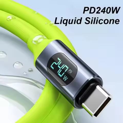 100W 240W Led Display Type C To Type C Cable Phone Super Fast Charging Cable Usb To Type-c Data Cord