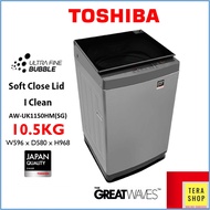 Toshiba UK1150HM 10.5KG / M1000EM 9KG / M901BM 8KG / M801AM 7KG Washing Machine Mesin Basuh