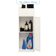 Bathroom narrow space storage rack laundry detergent shampoo storage rack waterproof cabinet washing machine side rack