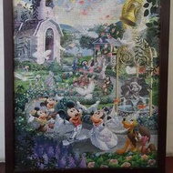迪士尼 米奇教堂婚禮拼圖 1000片已完成 含框
