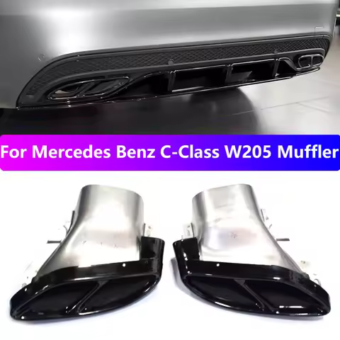 for 2014-2018 Mercedes-Benz C-Class W205 C180 C200 C250 C300 C350 C400 exhaust upgrade C43 black muf