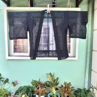 Kimono Haori Black Japanese Vintage Preloved