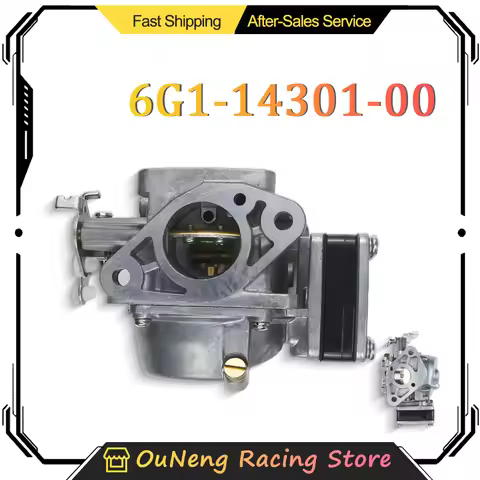 6G1-14301 Carburetor for Yamaha 2 Stroke 6HP 8HP Outboard Motor 6G1-14301-00 6G1-14301-01 6N0-14301-