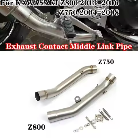 Motorcycle Exhaust Muffler Escape For KAWASAKI Z800 2013-2016 Z750 2007-2014 Exhaust Contact Middle