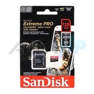 Sandisk MEMORY CARD MICRO-SD 128gb EXTREME PRO+Adapter (200Mbps)