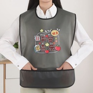 Disposable Elderly Eating Bib Waterproof Oil-Proof Adult Bib Adult Apron Overalls Paralyzed Patient 