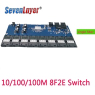Gigabit Ethernet switch Fiber Optical Media Converter 8 Port 1.25G SC PCBA board 8F2E 10/100/1000M 8