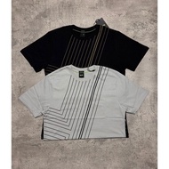 Branded Striped Print T-Shirt Bs//Men's Striped Print T-Shirt Bs//Men's Striped Print T-Shirt
