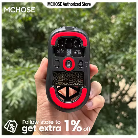 MCHOSE Ultraglide Mouse Skates for A7X Ultra Gaming Mouse PTFE Super Durable 3M Removable Adhesive B