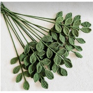 [ 1 HANDMADE WOOL LEAF BRANCHES ] Flower decor
