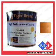 1LT 1Liter 1Litre Tiger Gold Paint ORINGINAL DISTRIBUTOR Cat Emas Cat Minyak Gold Paint