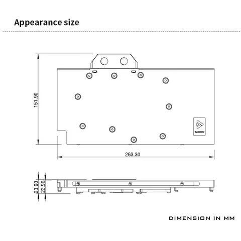 BARROW G1/4" Full Coverage Water Block For ASUS TUF RTX 4090 O24G(A02),4070TIS O16G OG GAMING,VGA Co