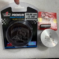 PREMIUM PISTON MOTO1 RACING size 55 mm pen pin 13 mm 55mm 13mm FORGING CASTING SEHER KIT SET DOUBLE 