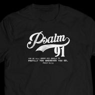 Psalm 91 :11 Unisex Tshirt (Black)