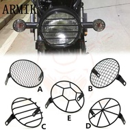 CG125 Modified Retro Headlight GN125 Retro Black Shell Round Headlight Motorcycle Accessories Headli