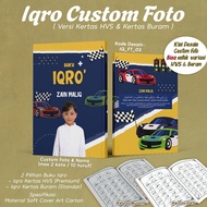 IQRO CHILDREN CUSTOM PHOTO & NAME IQRO BOOK/ CONTAINING HVS PAPER CLEAR PAPER WITH COMPLETE IQRO SOF