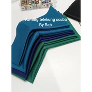 Awning tudung telekung Kain scuba siap jahit