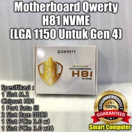 Qwerty H81 NVME LGA 1150 Motherboard for Gen 4 H81 Chipset 1 Slot M.2 1 Port SATA III
