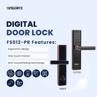 SINGGATE 【FS012 PRO】 Digital Door Lock | 5 Unlock Method 【Fingerprint/Pin/RFID/WIFI APP】