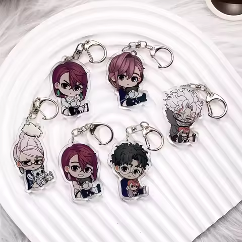 Anime Characters Dandadan Acrylic Car Keychain Accessories Kawaii Bag Charm Creative Backpack Pendan
