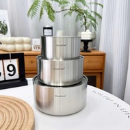 High quality 18/10 stainless steel chockmen bowl (bowl) with lid C730/ C731/C732