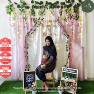 Dekorasi Backdrop Syukuran Tasyakuran 4 7 Bulanan Photobooth Paket Dd