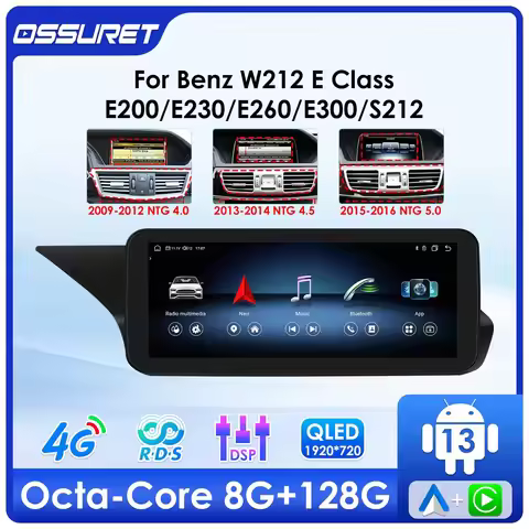 10.25"Android 13 Autoradio 2din Carplay For Mercedes Benz W212 E-Class E200 E230 E260 E300 S212 NTG