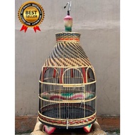 KANDANG PERKUTUT ROTAN KERUCUT/KANDANG BURUNG/SANGKAR BURUNG