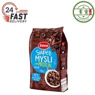 Emco Super Hi Protein Granola - Chocolate and Quinoa 500gm (HALAL Certified) (18% Plant-Based Protei