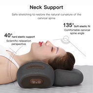 Hisoka Cervical Pillow Back and Neck Massager Home Electric Neck Vibration Hot Compress Electric mas