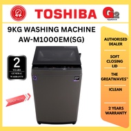 TOSHIBA (AUTHORISED DEALER) 9KG GREATWAVES WASHING MACHINE AW-M1000EM (SG) - TOSHIBA WARRANTY MALAYS