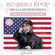 AMERICAN FLAG KPOP BI BI IKON KPOP POSTER/ KPOP FLAG/ Kim Hanbin KPOP Tapestry/ Kpop Tapestry/