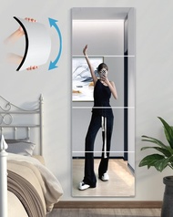 Unbreakable Full Length Wall Mirror ราคาถูก Over The Door Mirror หนาพิเศษ3 MM 4Pcs 30X30 CMทำจากอะคร