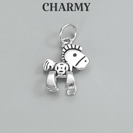 Fortune horse hanging Charm C8470 (Successful code), 925 Silver - Charmy
