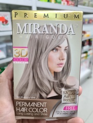 MIRANDA HAIR COLOR ASH BLONDE MC-16 CAT RAMBUT WARNA ABU-ABU / PEWARNA RAMBUT ABU-ABU / CAT RAMBUT A