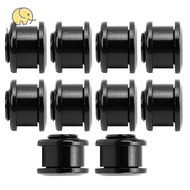 LONNGUVO 10Pcs Chainring Bolts, Aluminum Alloy Lightweight Single Chainring Bolts, Durable M8 Single