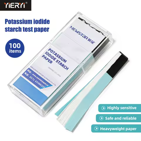 Yieryi High Accurate Potassium Iodide Starch Test Paper for Swimming Pool SPA Chlorine Ozone Water Q