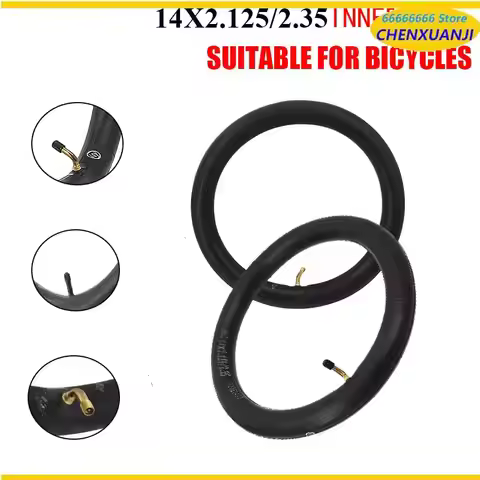14 Inch 14x2.125 Butyl Inner Tube 14x2.125/2.35 for Ninebot One S2 A1 for Many Gas Electric Scooters