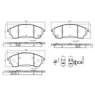 Front Brake Pads FORD ALL NEW EVEREST 2.0 Bi 2.2 3.2 2015- RANGER T7 RAPTOR 2018- NEXT GEN 4X4 2022-