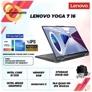 Bebas Ongkir! Laptop Touchscreen Lenovo Yoga 7 16 Intel Core I5 1335